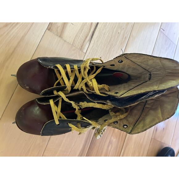 Men's VtG Antique Black-Mahogany Ice Skates size 6 - Picture 4 of 6